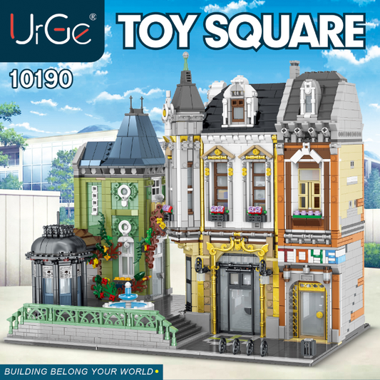 URGE Street View Series Toy Square Building Block Toy - 10190