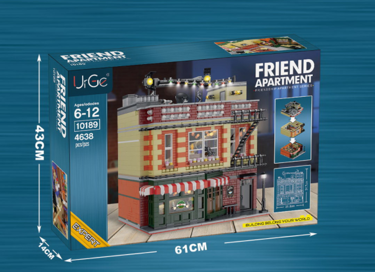 URGE Street View Series Friend Apartment Building Block Toy - 10189