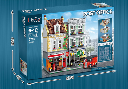 URGE Street View Series Post Office Building Block Toy - 10198