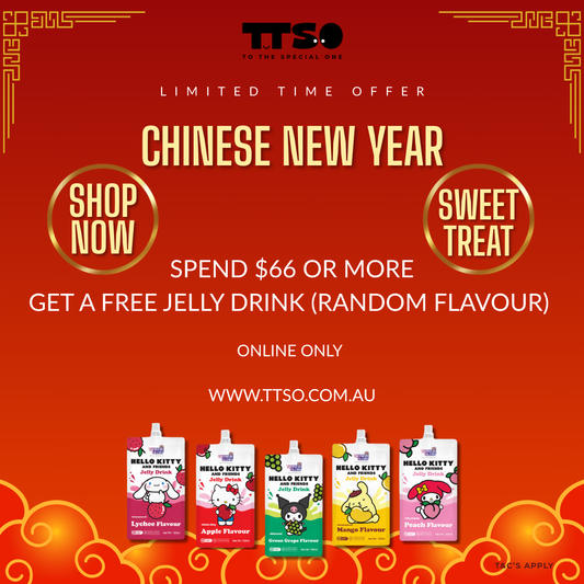 CNY Promotion - Free Drink & 5% OFF VIP Card (Orders Over $66)