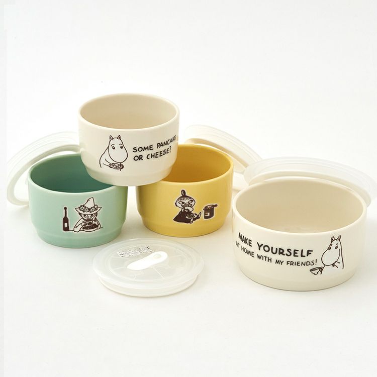     YAMAK-SHOTEN-Moomin-Porcelain-Storage-Container-4P-Set