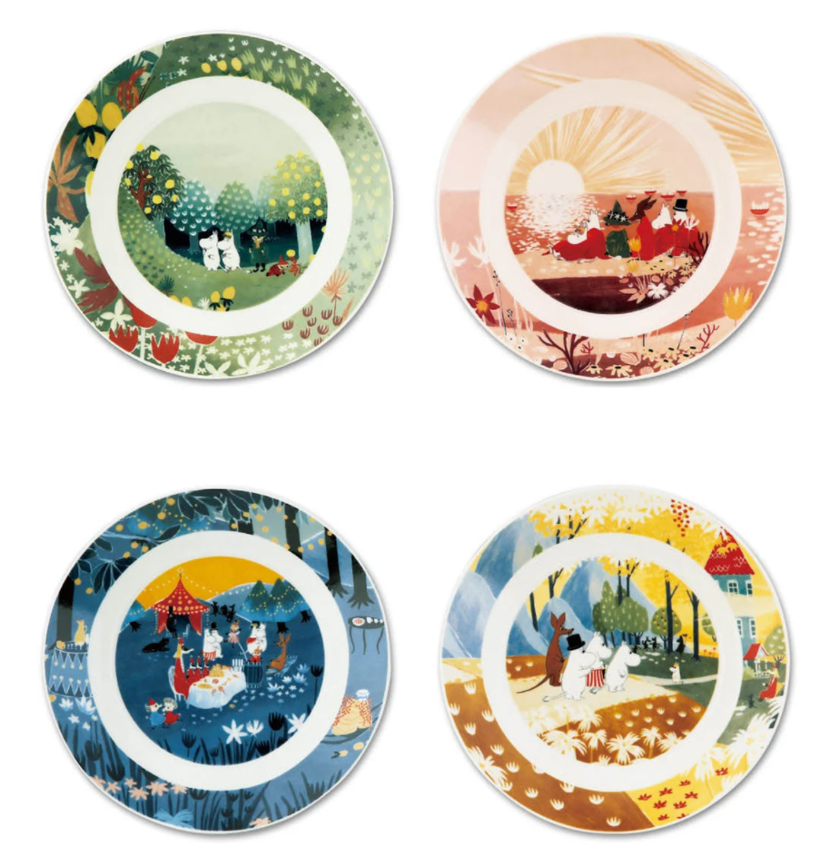 YAMAKA SHOTEN Moomin Luonto Round Plate