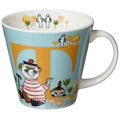 Moomin Mug with English Letter T and Too-Ticky