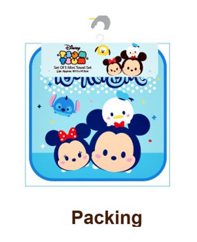 Disney Tsum Tsum Cotton Mini Towel Set of 5