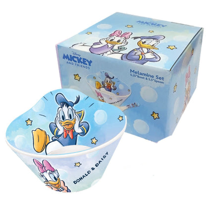 Disney Donald & Daisy Melamine Bowl with Spoon Set