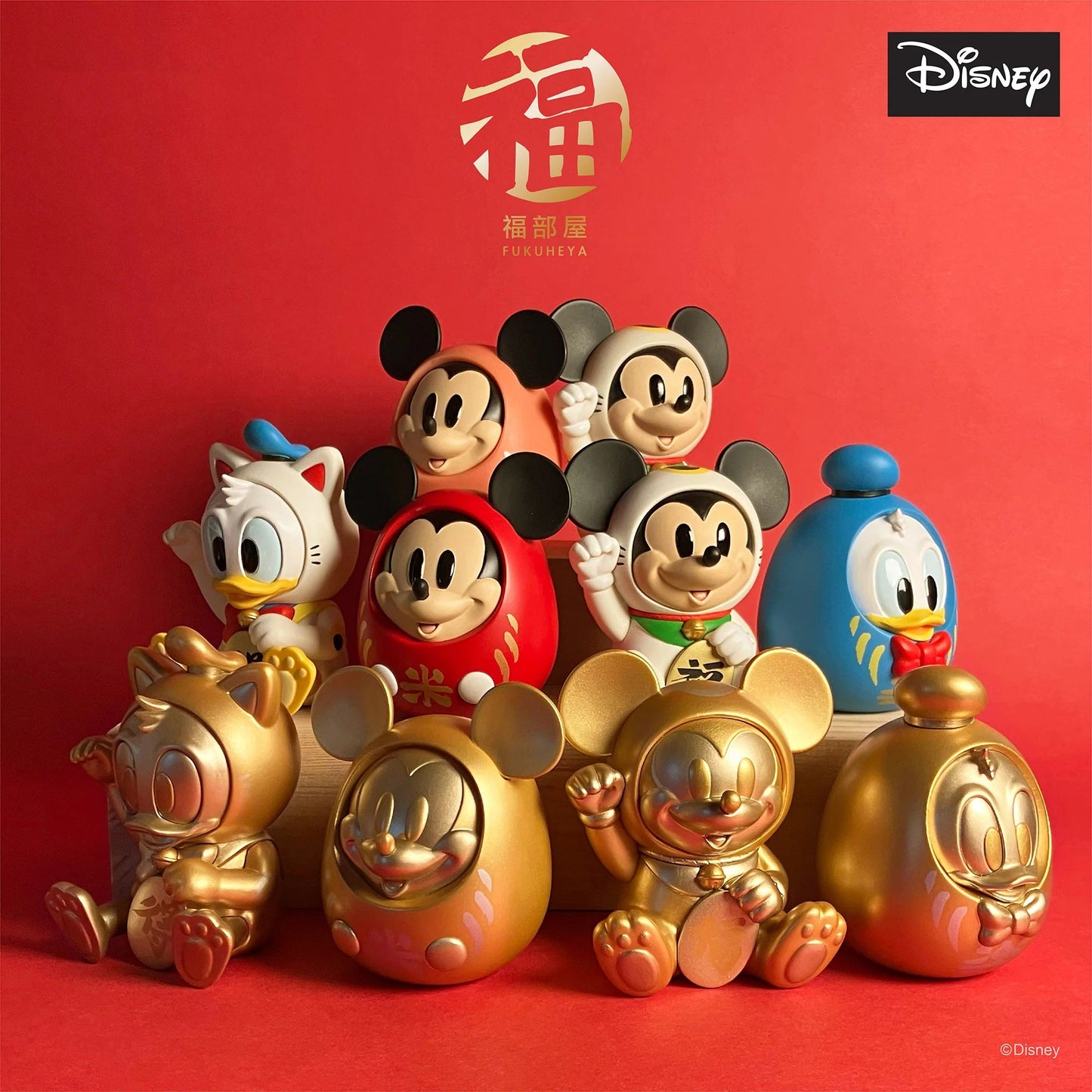 Disney Fukuheya Mickey & Donald Lucky Blind Box Set