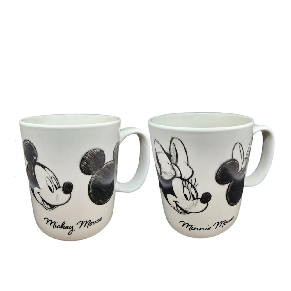 Disney Mickey and Minnie Set of Two Mugs