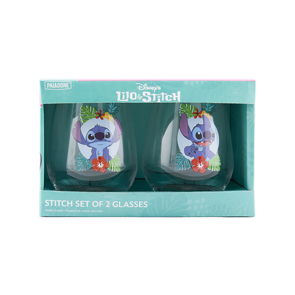 Disney Stitch Set of Two Glasses