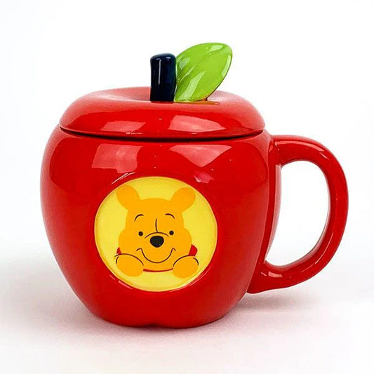 Disney Winnie the Pooh Apple Shape Ceramic Mug 340ml