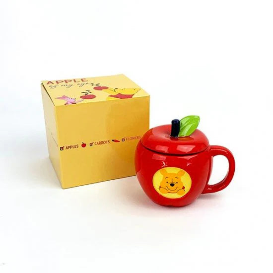 Disney Winnie the Pooh Apple Shape Ceramic Mug 340ml