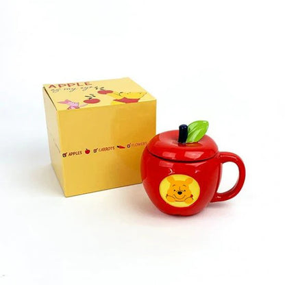 Disney Winnie the Pooh Apple Shape Ceramic Mug 340ml