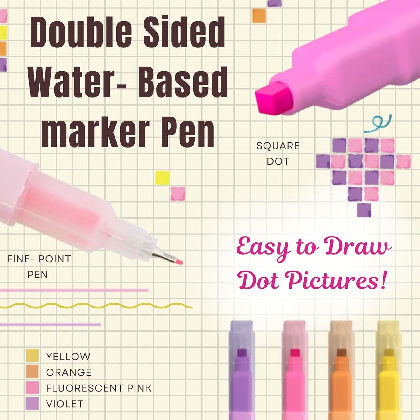 Dot E Pen Square Maker Set of 4