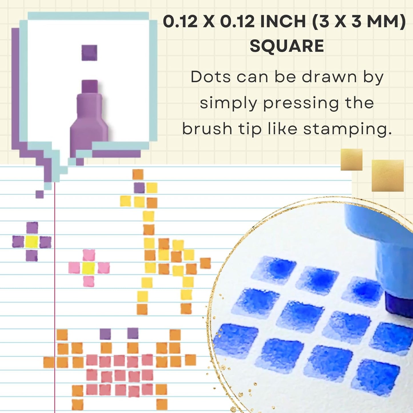 Dot E Pen Square Maker Set of 4