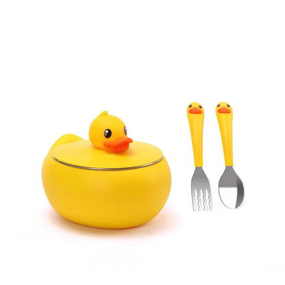 Face x B.Duck Kids Thermal Serving Bowl Set with Lid