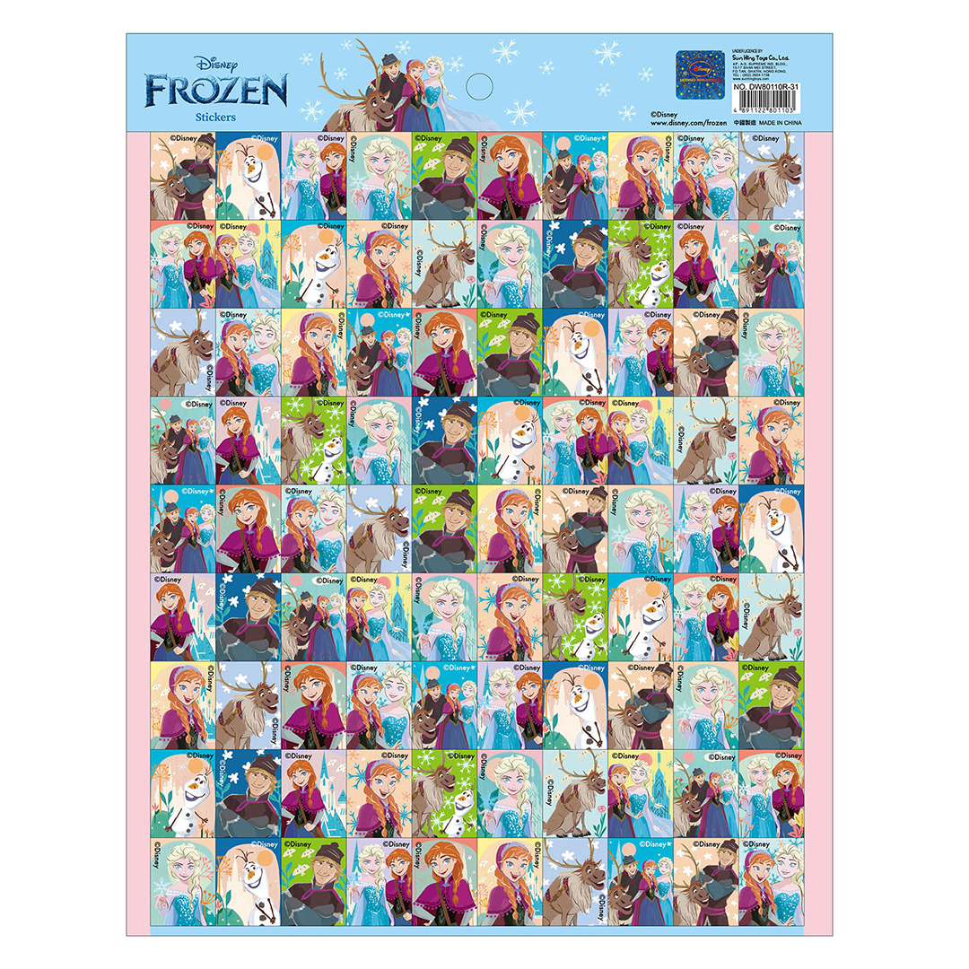 Frozen Jr. Sticker Disney Princess Frozen Characters Stickers – TTSO