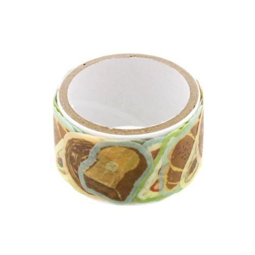 Gochisou Peripetta Bread Pattern Washi Tape Sticker