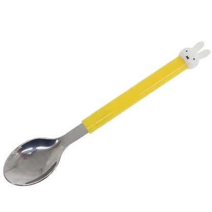 Kanesho Miffy Mascot Yellow Handle Stainless Steel Spoon 15cm