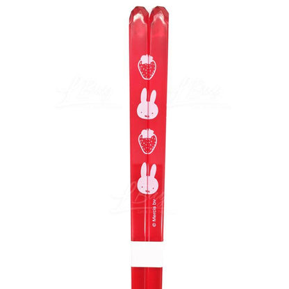 Kanesho Miffy Strawberry Red Transparent Strawberry Chopsticks 23cm