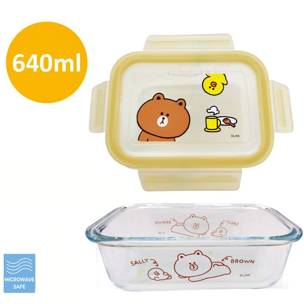 Line Friends Brown Bear Bento Lunch Box 640ml