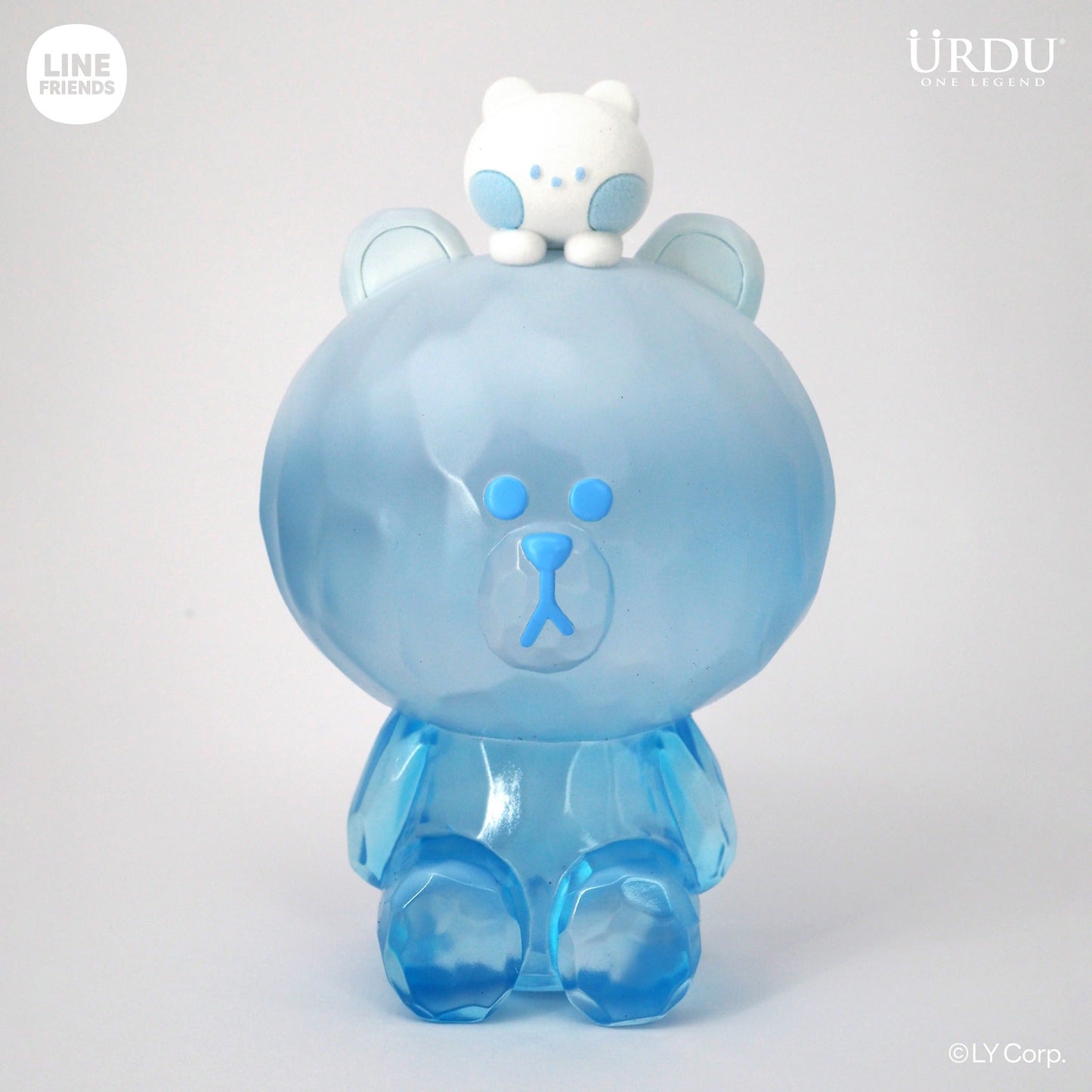 Line Friends Brown Bear (Ice Burg Ver.) Standing Figure 23cm