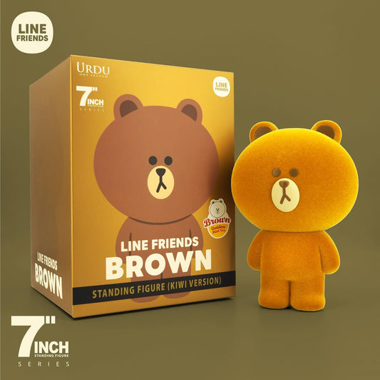 Line Friends Brown Bear (Kiwi) Standing Figure 23cm