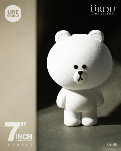 Line Friends Brown Bear (Snow Ver.) Standing Figure 23cm