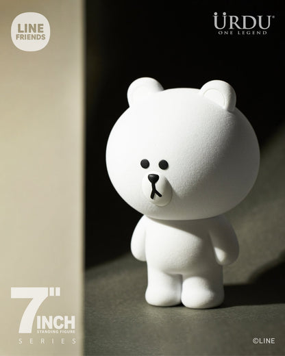 Line Friends Brown Bear (Snow Ver.) Standing Figure 23cm