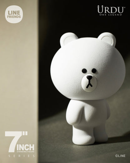 Line Friends Brown Bear (Snow Ver.) Standing Figure 23cm