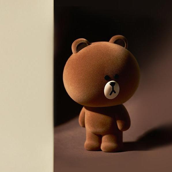 Line Friends Brown Bear Standing Figure 23cm