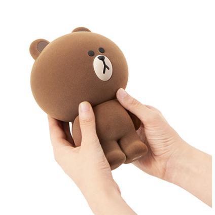 Line Friends Brown Bear Standing Figure 23cm