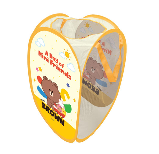 Line Friends Brown Bear Folding Laundry Basket