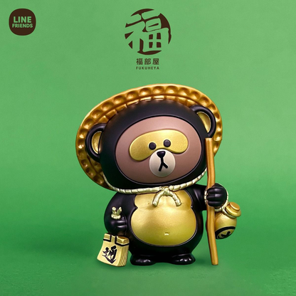 Line Friends Fukuheya Good Luck Brown Figure Blind Box