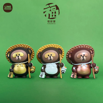 Line Friends Fukuheya Good Luck Brown Figure Blind Box