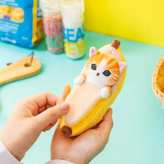 Mofusand Banana Cat Plush Keychain - Twinkle Glory