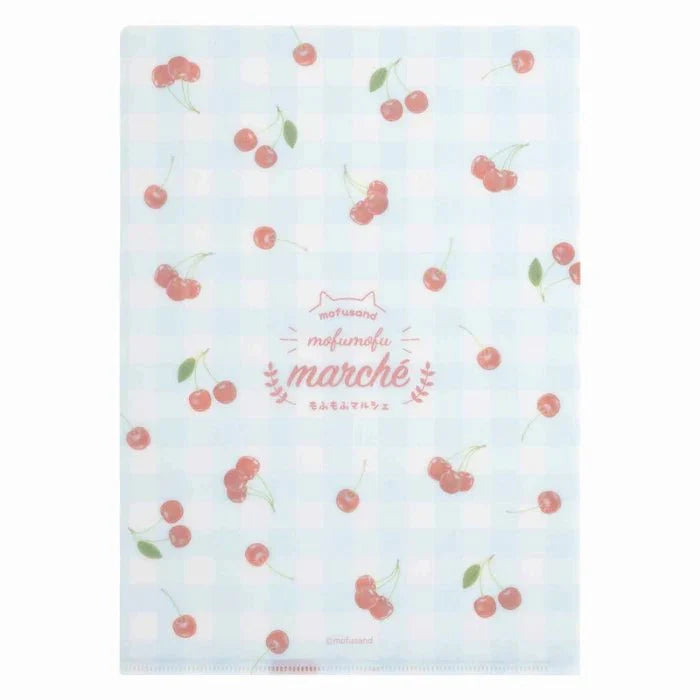Mofusand Cherry Cats A4 Clear File Folder - Twinkle Glory