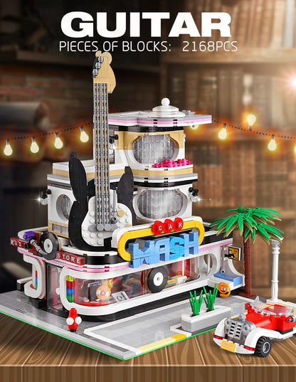 MOULD KING Guitar Shop With LED Lights - 16002