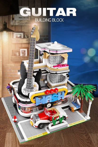 MOULD KING Guitar Shop With LED Lights - 16002