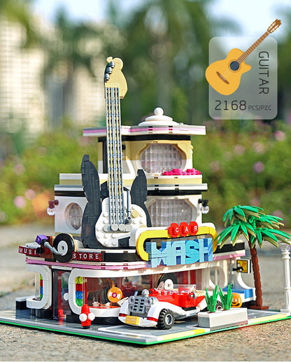 MOULD KING Guitar Shop With LED Lights - 16002
