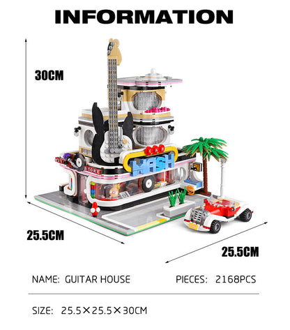 MOULD KING Guitar Shop With LED Lights - 16002