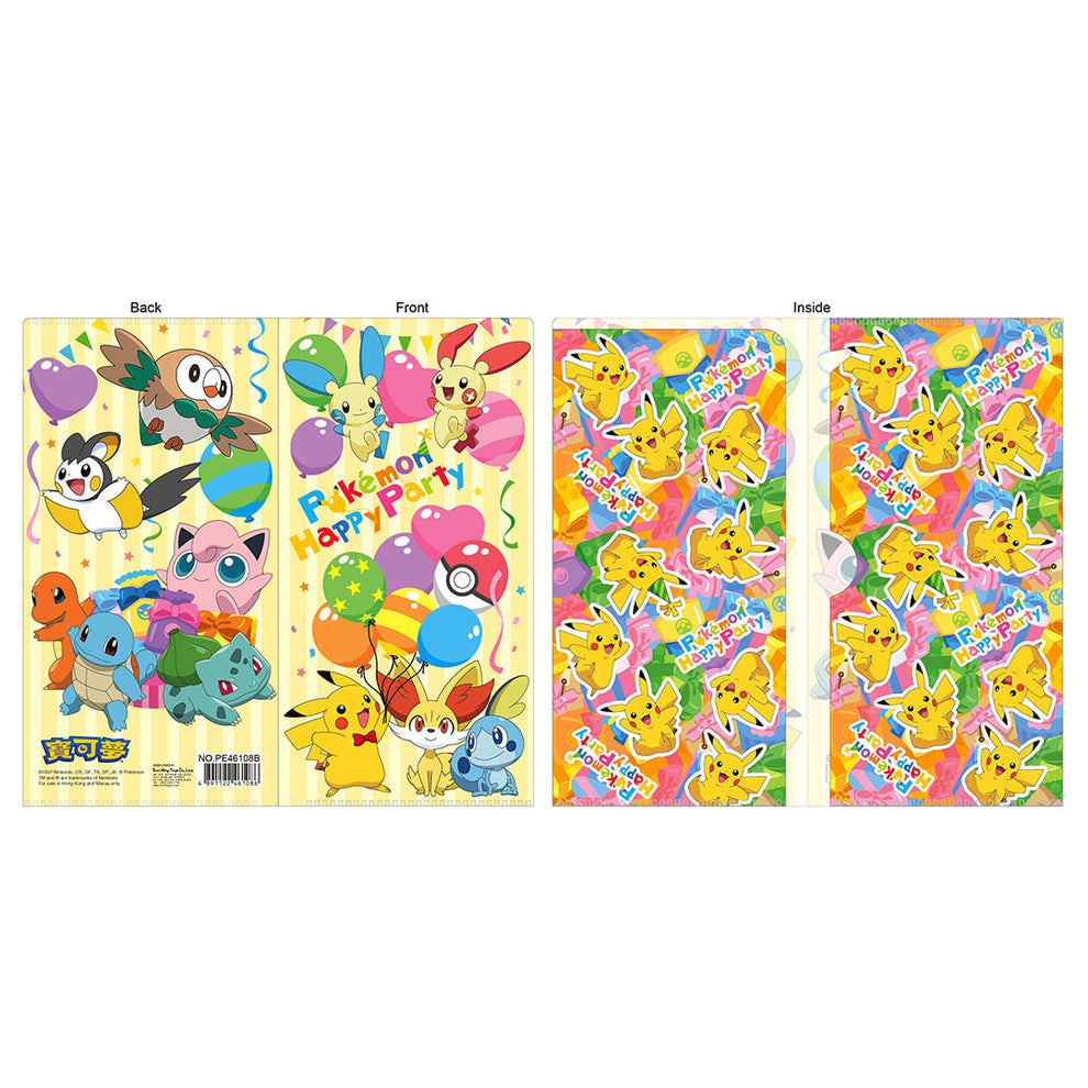 Pokémon Pikachu and Friends Party Characters Small File Folder – TTSO