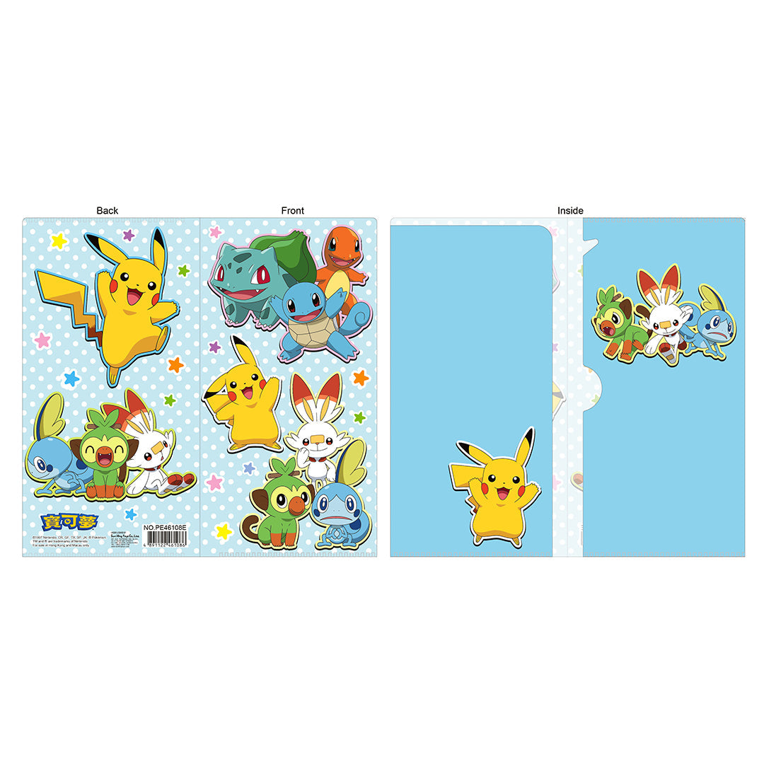 Pokémon Kanto and Galar Region Characters Small File Folder – TTSO