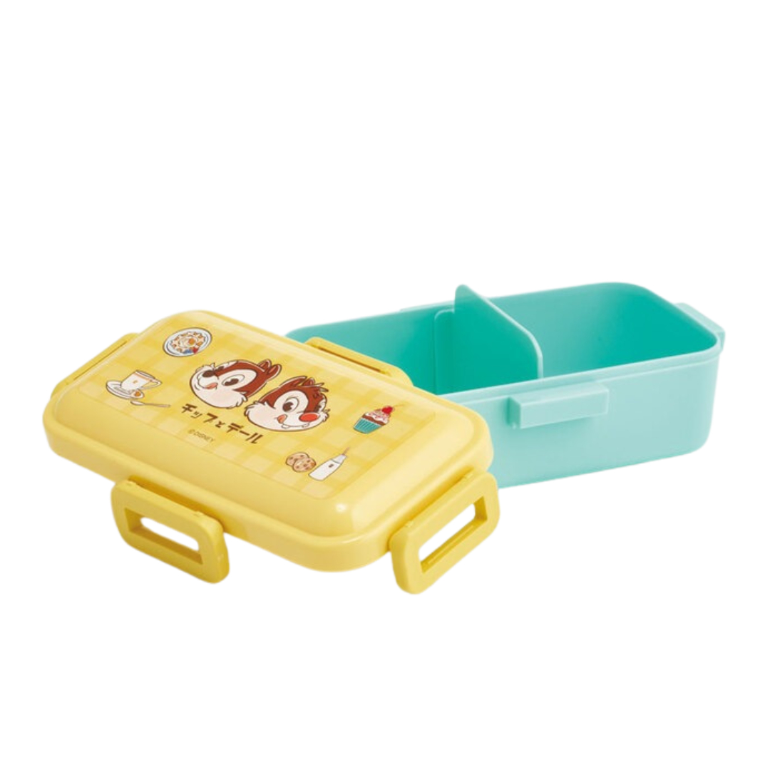 Skater Disney Chip 'n' Dale Yellow Bento Lunch Box 530ml