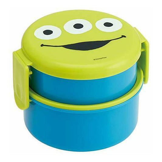 Skater Disney Toy Story Alien Cute Round 2 Tier Bento Lunch Box 500ml