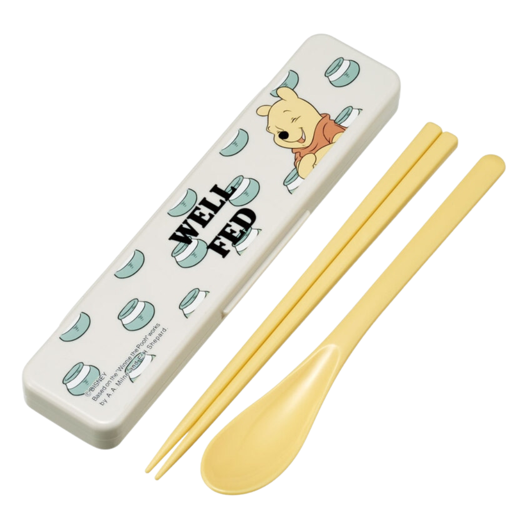 Skater Disney Winnie the Pooh Chopstick and Spoon Set