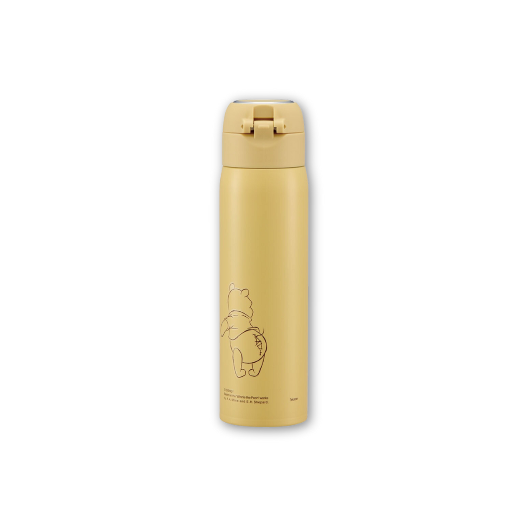 Skater Disney Winnie the Pooh One-Push Stainless Steel Bottle 480ml