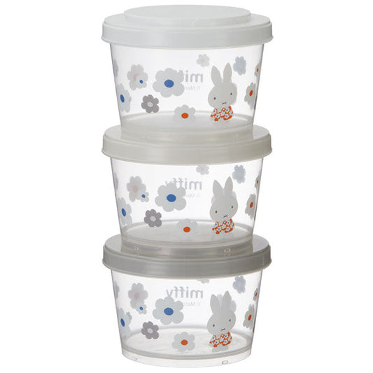 Skater Miffy Stackable Container 3pc Set