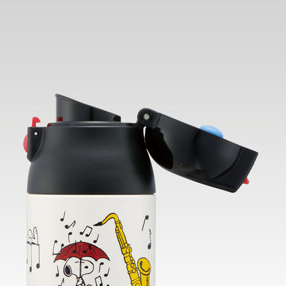 Skater Peanuts Orchestra One Touch Stainless Bottle 500ml