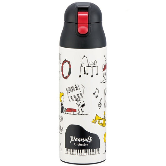 Skater Peanuts One Touch Stainless Bottle 500ml