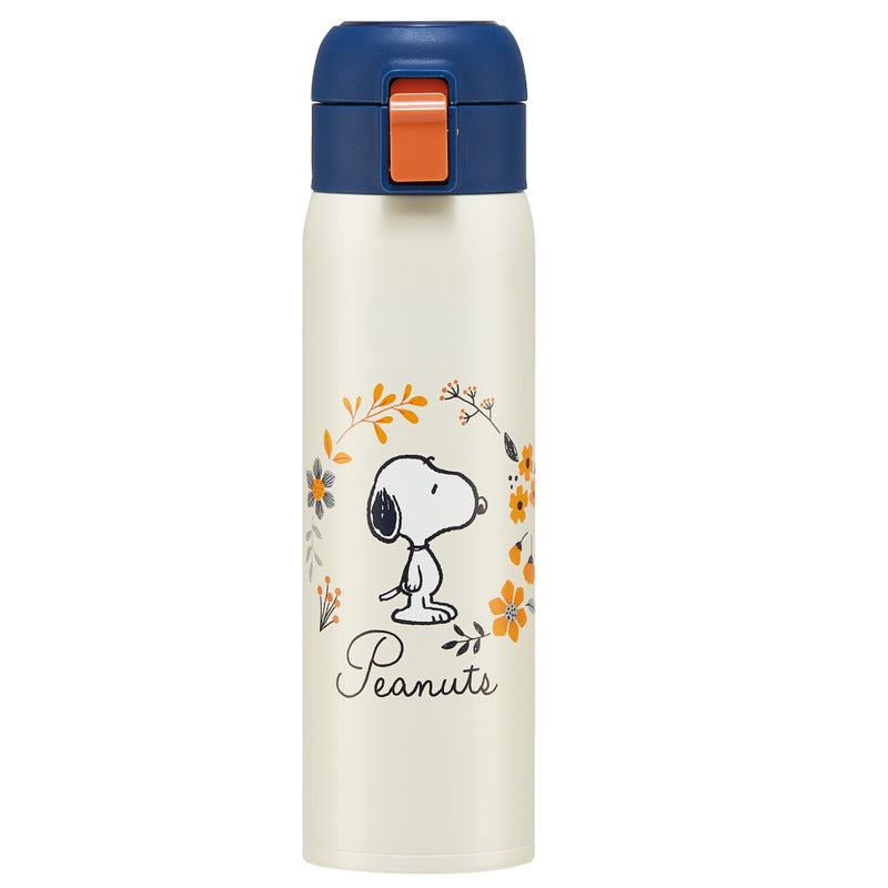 Skater Peanuts Snoopy Stainless Steel One Touch Bottle 480 ml