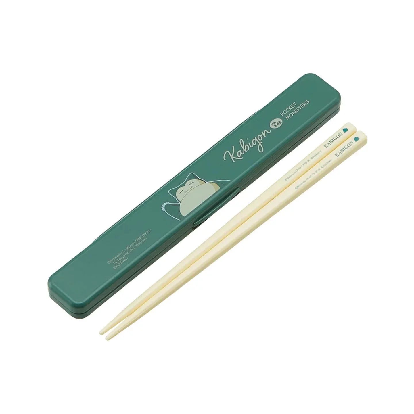 Skater Pokemon Snorlax Children Chopsticks Box Case Set